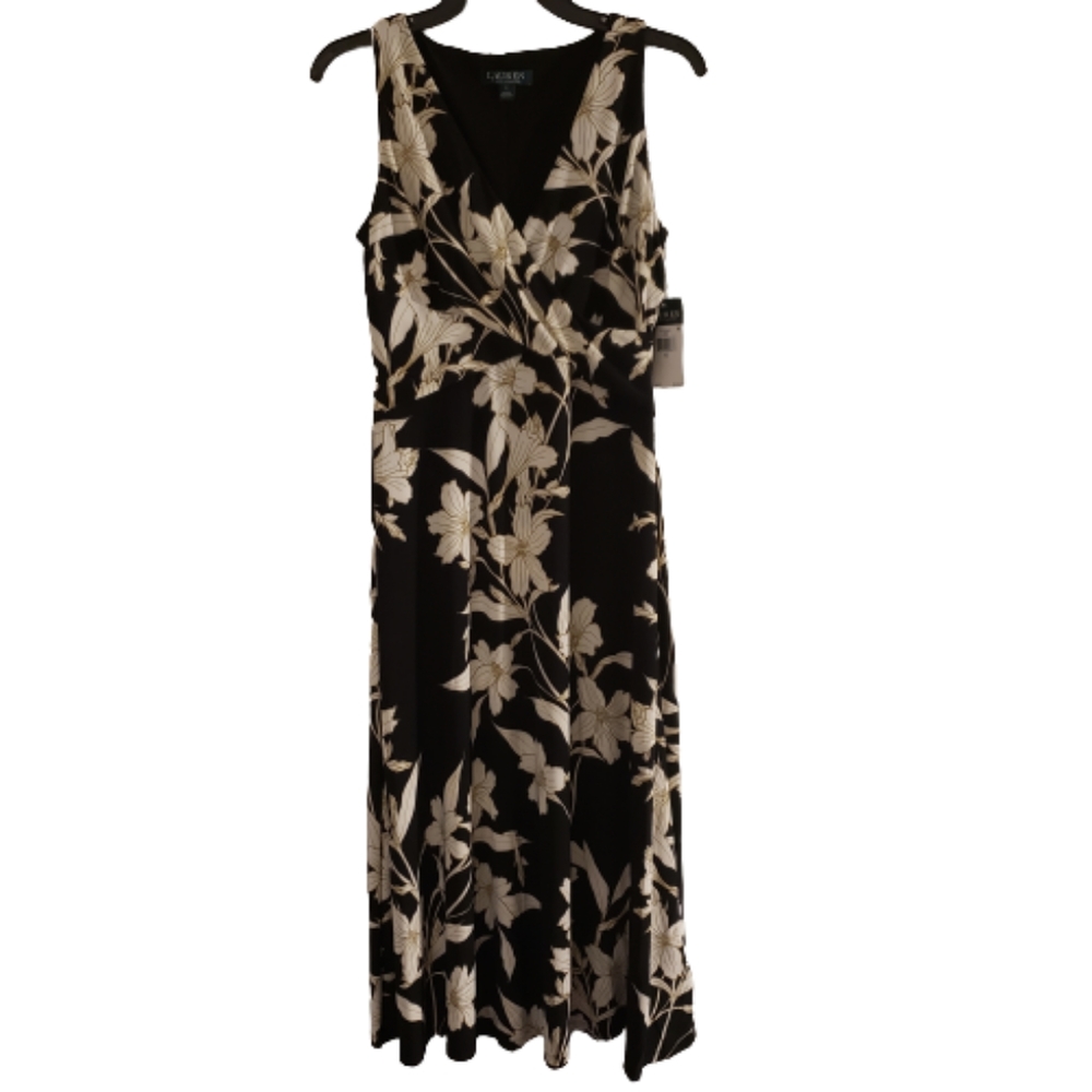 Dress | Ralph Lauren | Size 6 | Black Print